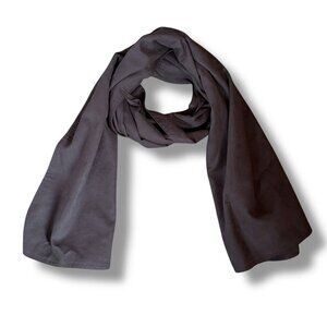 Echo Womens Scarf Gray Microsuede Faux Leather Oversized Travel Wrap 27" x 78"